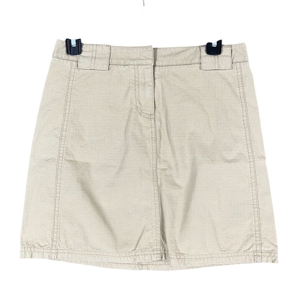 Vintage Y2K J Crew Ripstop Utility Skirt‎ Streetwear Minimalist Chic Womens 8